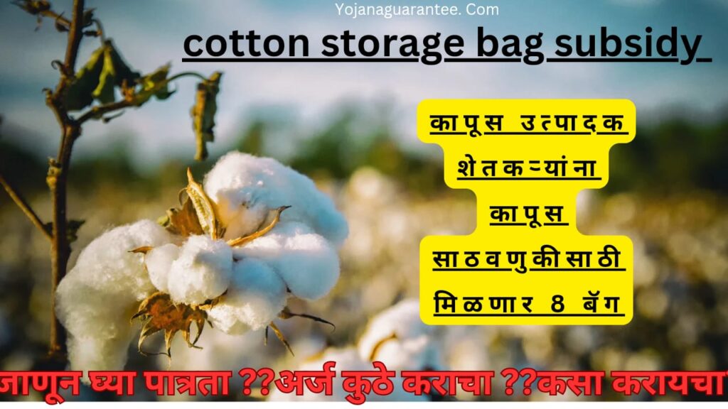 Cotton storage bag subsidy 2024