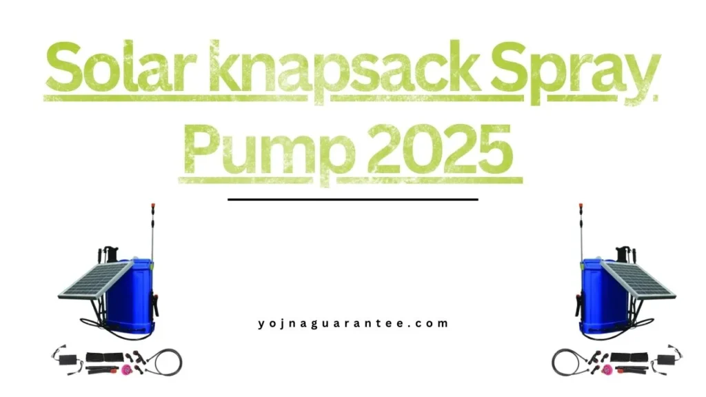 Solar knapsack Spray Pump 2025